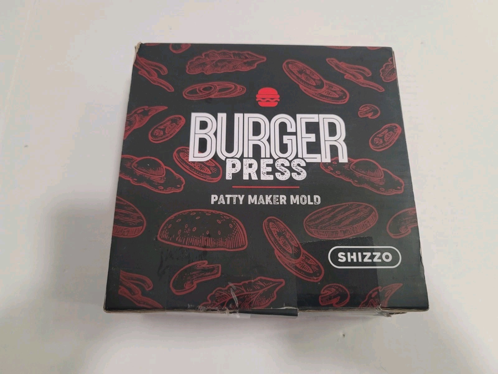 cast iron smash burger press new in box easy use BBQ tools gallery