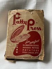 Vintage Meat/Fish “Patty Press” Standard Specialty Made in San Francisco