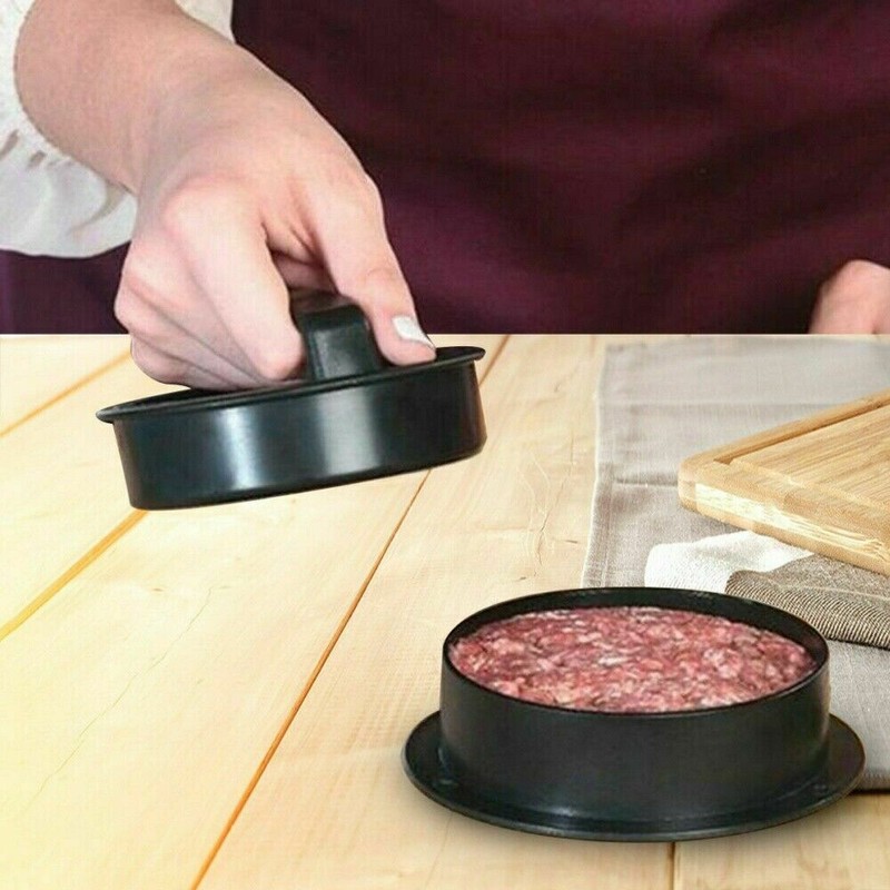 Non Stick Stuffed Burger Press Hamburger Patty Molds Maker Sliders Kitchen BBQ gallery