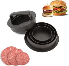 Stuffed Burger Press 4 in 1 Patty Maker Slider Mold Nonstick 4Inch