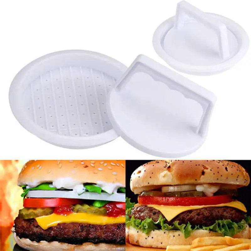 1pc Hamburger Press Stuffed Burger Press Plastic Meat Grill Party BBQ Burger gallery