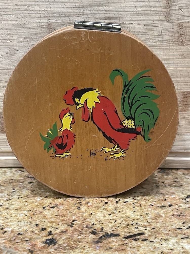 1950’s Wood Hamburger Press With Bathe Signature , In Great Shape .