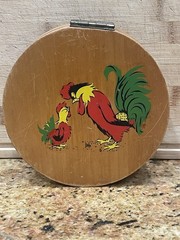 1950’s Wood Hamburger Press With Bathe Signature , In Great Shape .