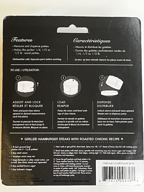 Outset Adjustable Burger Press - Dishwasher Safe gallery