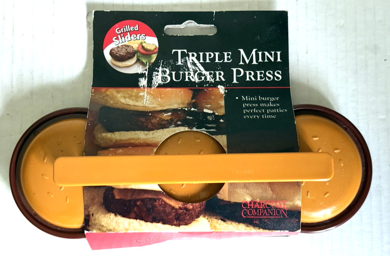 Charcoal Companion Triple Mini Burger Press Slider Patty gallery