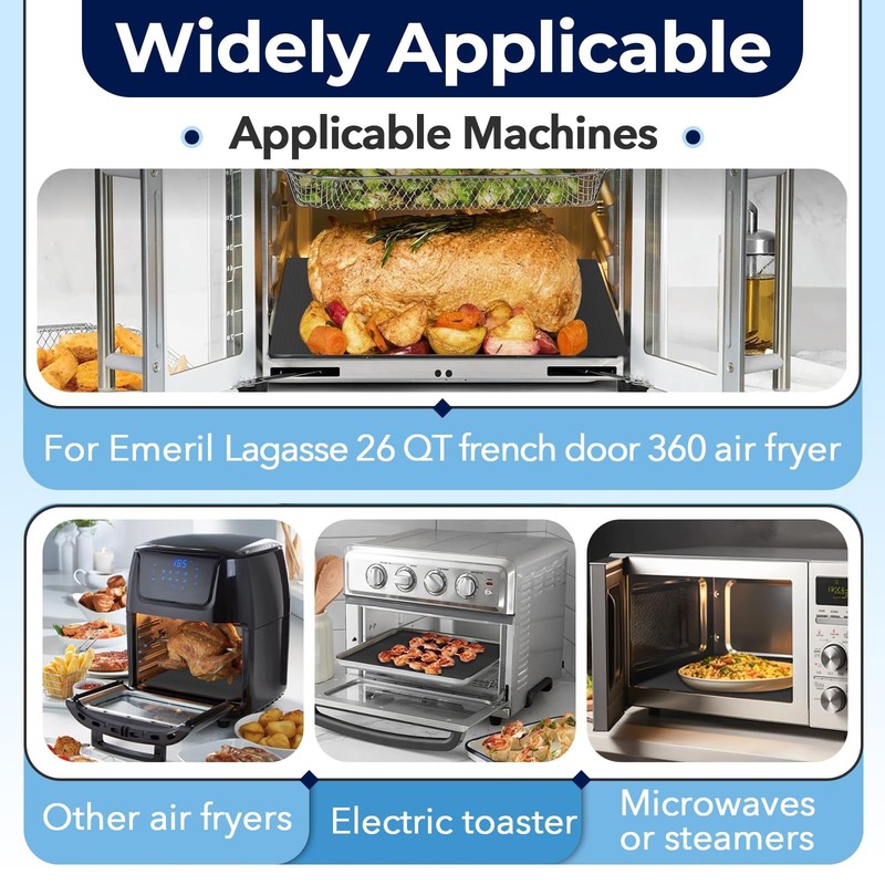 156 PCS Oven Liner for Emeril Lagasse 26 QT Extra Large Air Fryer, 156-Pack gallery