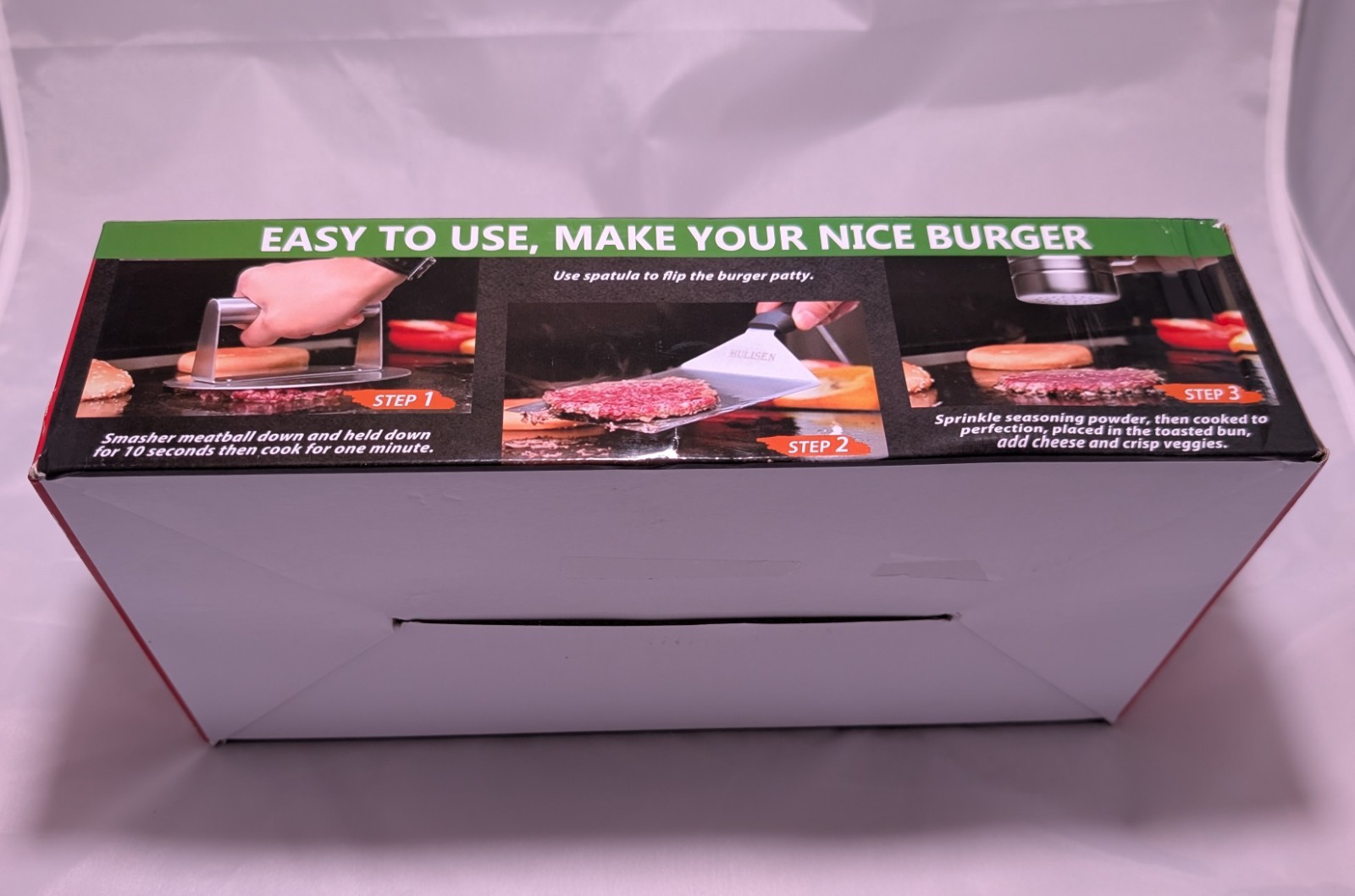 Hulisen Stainless Steel Griddle Accessories Kit Burger Press Spatula And Shaker gallery