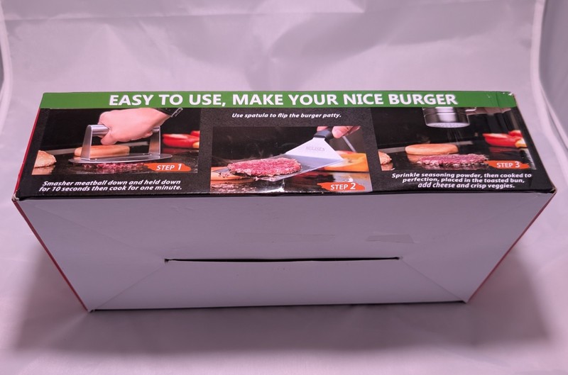 Hulisen Stainless Steel Griddle Accessories Kit Burger Press Spatula And Shaker gallery