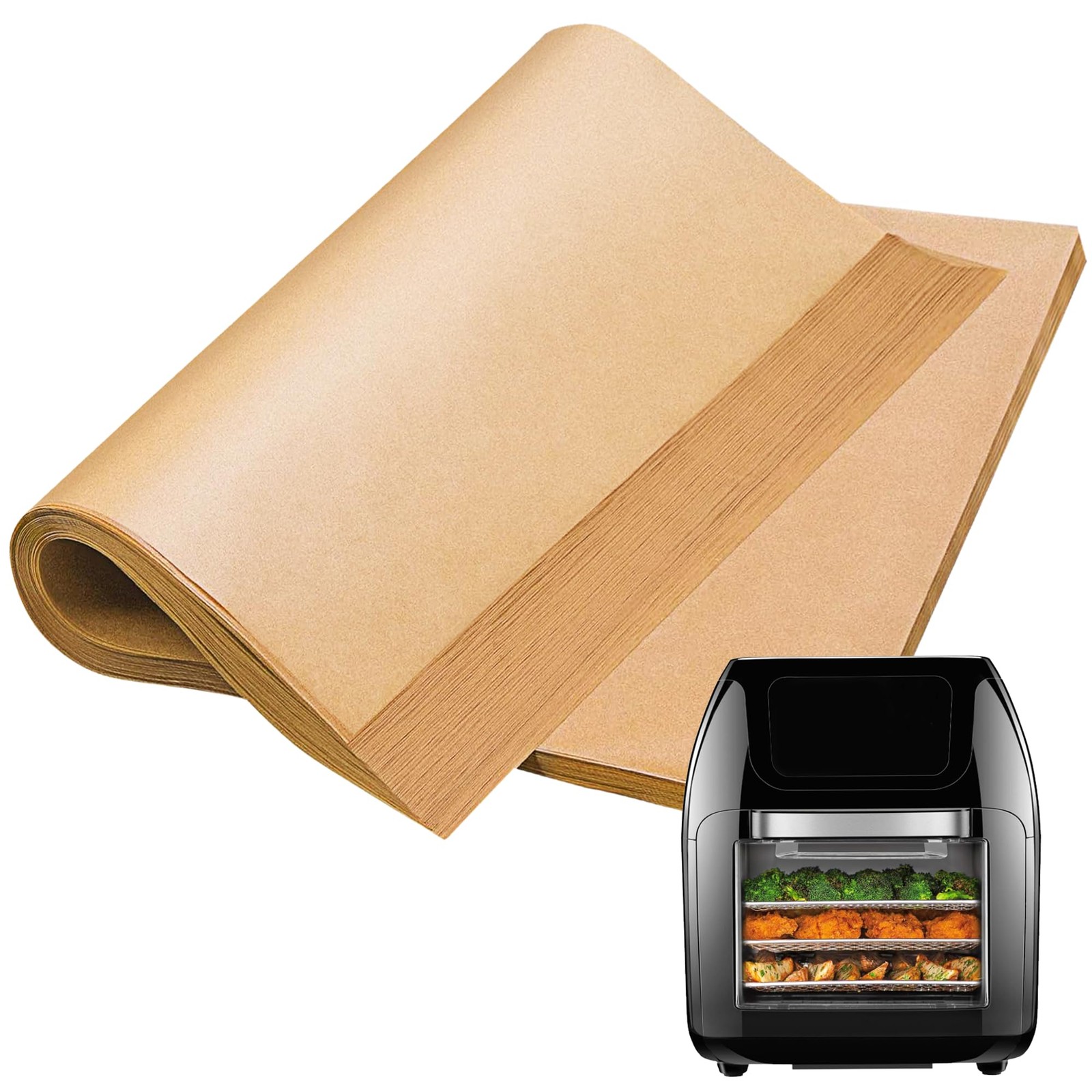 Air Fryer Liners Disposable Compatible with Square, 100pcs Parchment Paper gallery