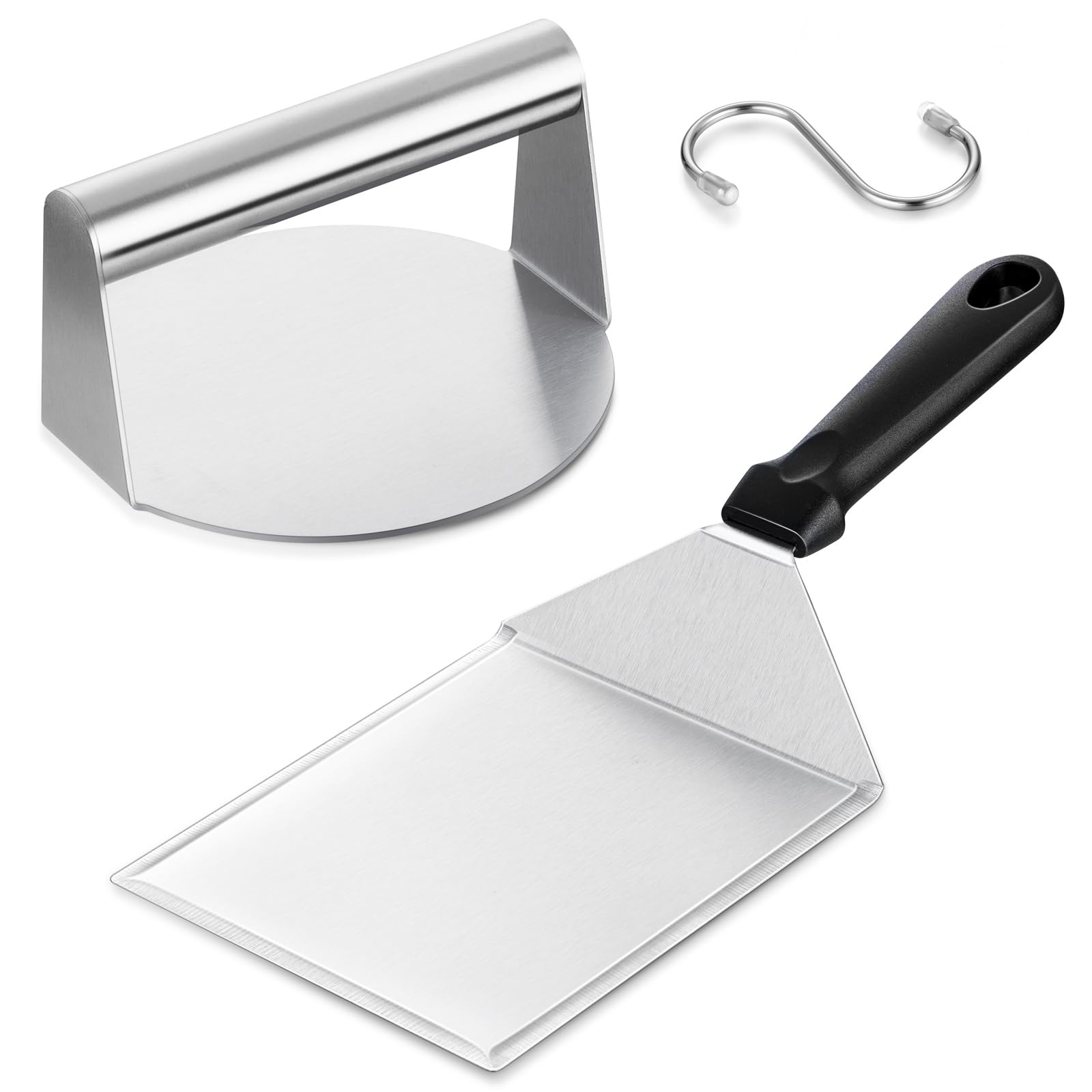 Smashed Burger Kit, Large Burger Spatula, 5½ inch Stainless Steel Burger Pres... gallery