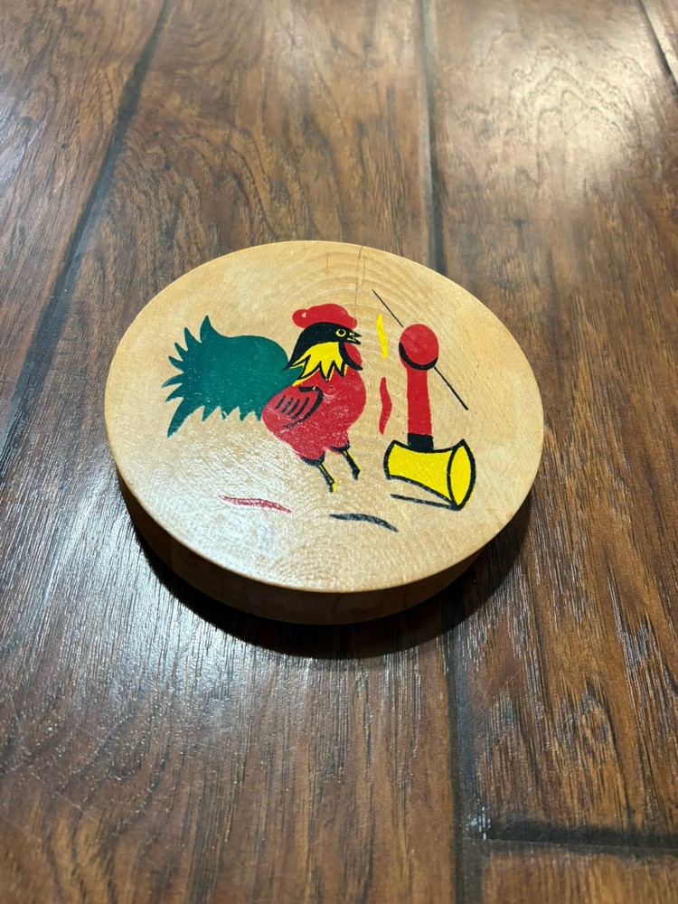 Vintage Wooden Hamburger Patty Press