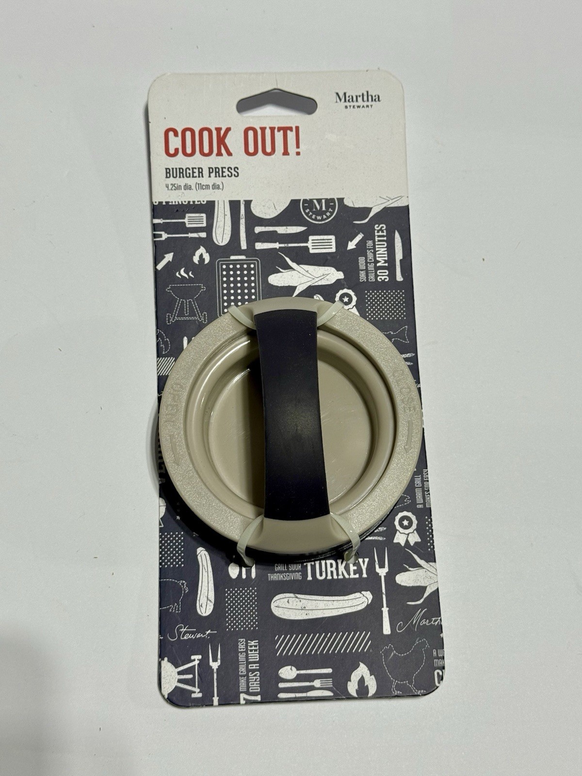 New Martha Stewart Cook Out! Burger Press 4.25in (11cm) Dia. gallery