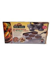 Big City Slider Station Nonstick Surface Mini Burger Maker – Open Box