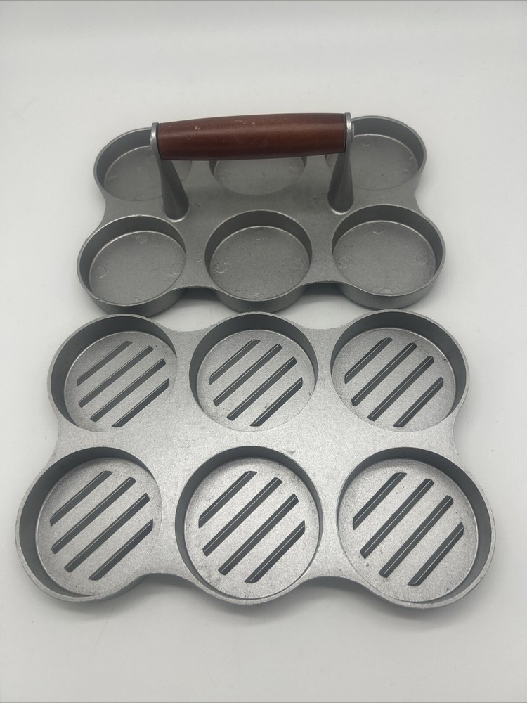 Mini Burger Press Makes 6 Patties EUC