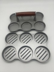 Mini Burger Press Makes 6 Patties EUC