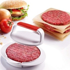 Burger Press Hamburger Maker Mould Machine Set BBQ Patty One Size, White
