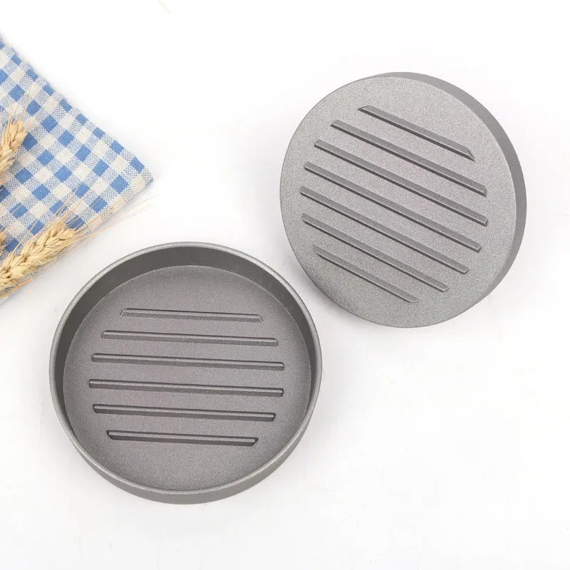 Burger Press Patty Maker Non-Stick Hamburger Mold with 100 Patty Papers DIY Kitc gallery