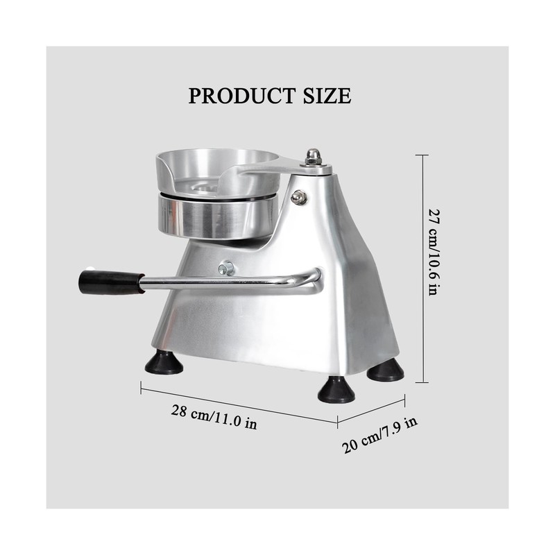 CTJ Commercial Hamburger Patty Maker Food Stainless Steel Bowl Burger Press P... gallery