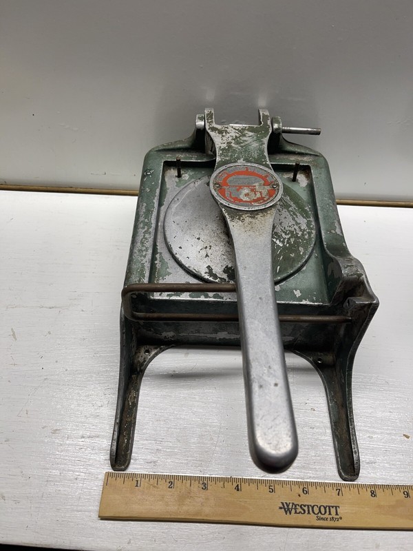 Vintage HOLLYMATIC 'Holly Jr' Hamburger 5" Patty Mold Press Machine Aluminum gallery