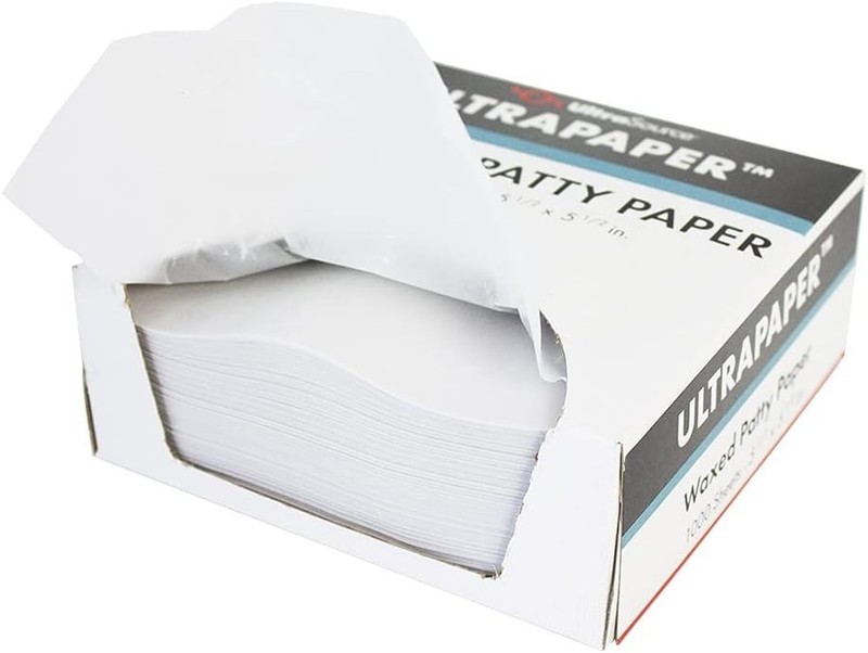 UltraPaper Hamburger Patty Paper 1000 Pack - White gallery