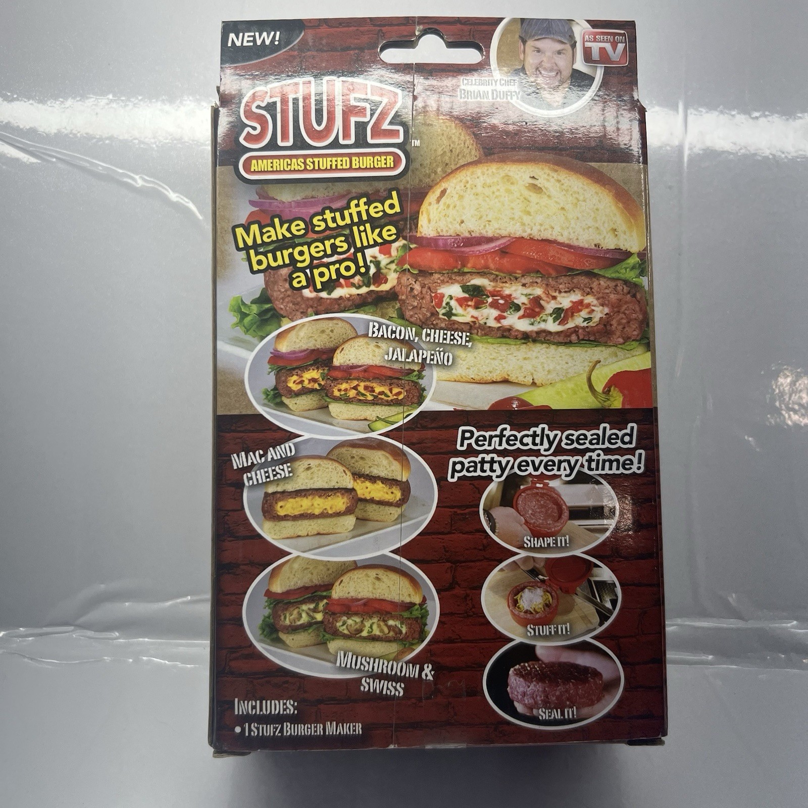STUFZ - AMERICANS STUFFED BURGER AS SEEN ON TV NEW IN BOX gallery