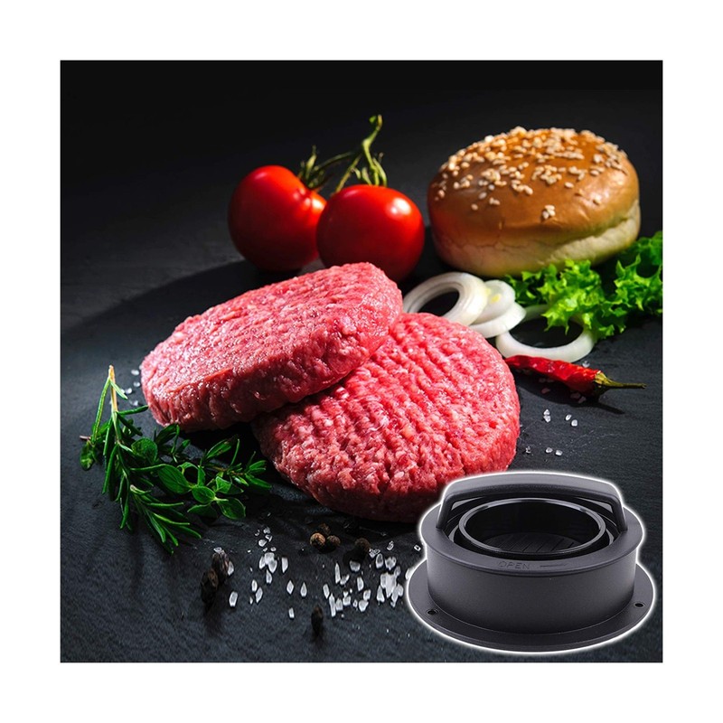 Burger Press, Hamburger Press Patty Maker With 100Pcs Hamburger Patty Paper, ... gallery