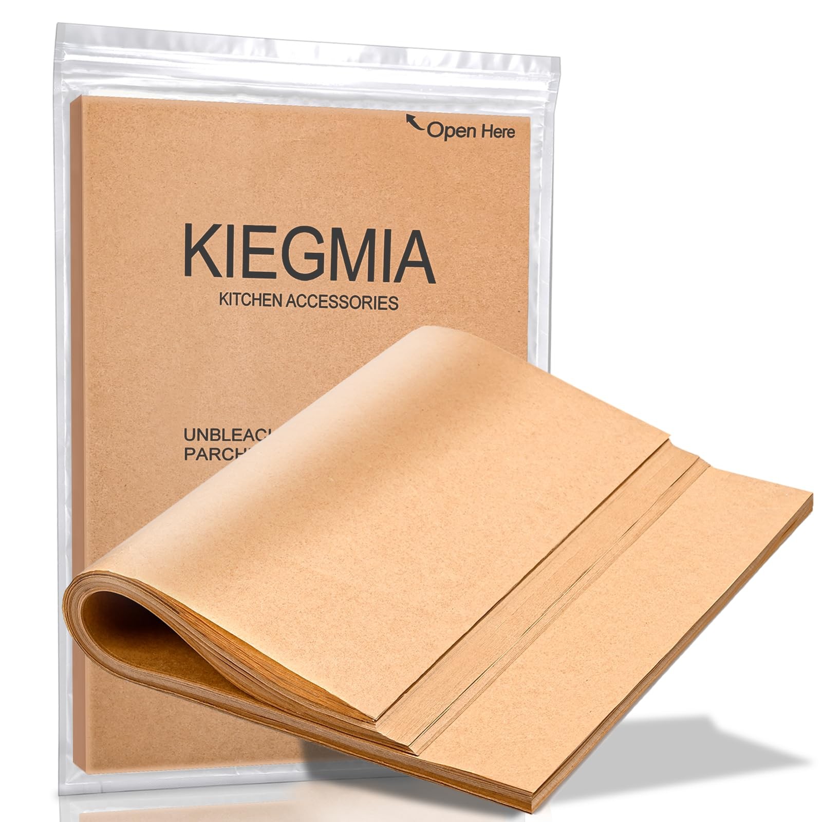 120 PCS Parchment Paper Sheets, 9 x 13 IN Unbleached, Precut 9×13, Unbleached gallery