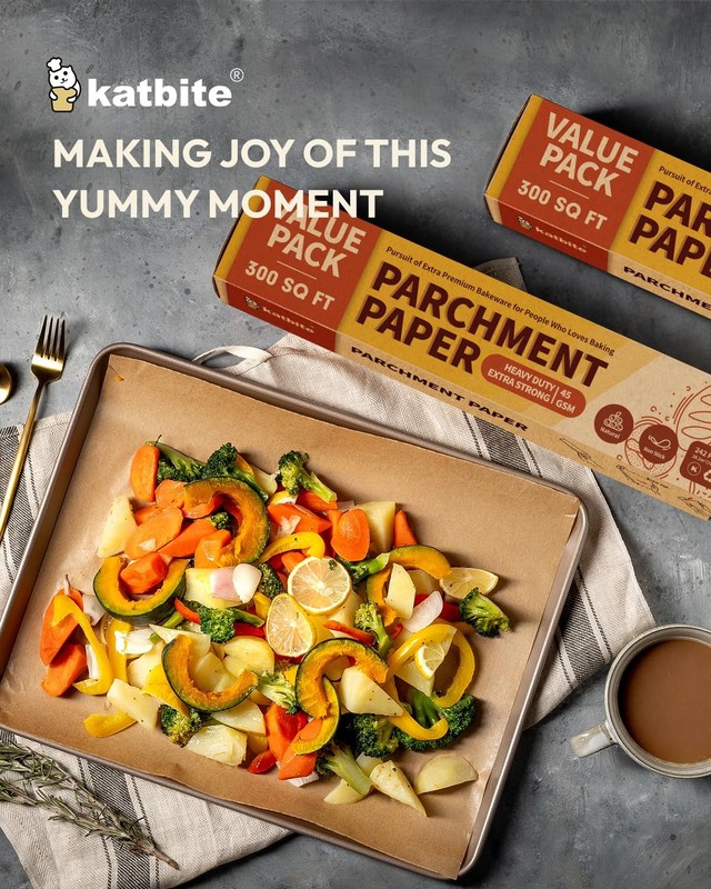 2 Value Pack 15in x 242ft, 300 Sq.Ft Unbleached Parchment X 484ft, Brown gallery