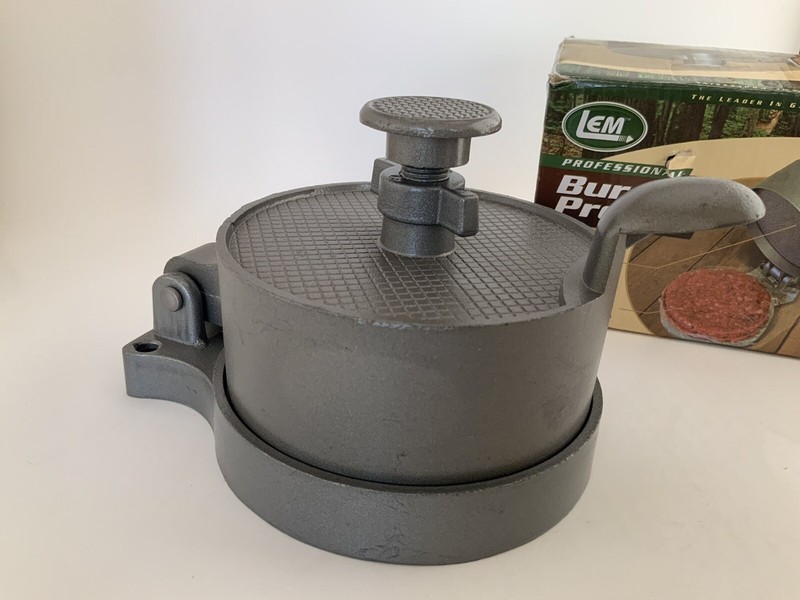LEM Professional Heavy Duty Non-Stick Hamburger Press Adjustable Large Burgers gallery