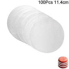 100Pc 10/11.4/15.3cm Hamburger Patty Paper Wax Papers to Separate Frozen Pressed