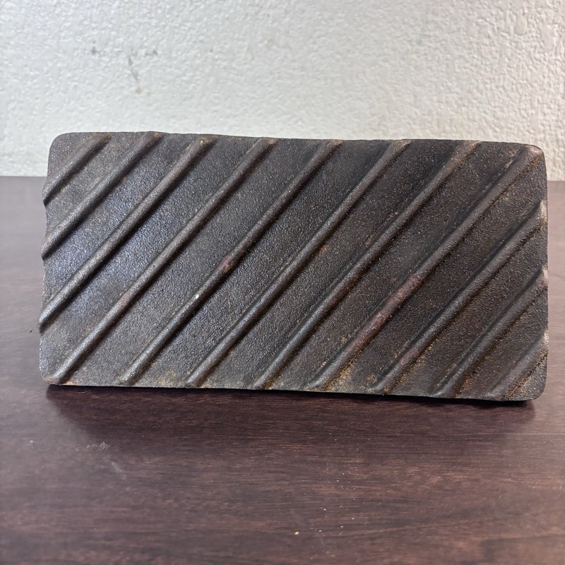 Palm Restaurant Cast Iron 8 3/4” Stovetop/Grill Press With Wooden Handle gallery