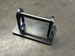 Heavy Steel smash burger press 3/8” Thick Steel Plate 5+ Lbs.