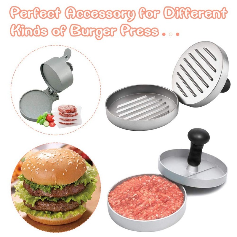 Square Patty Paper 5.5x5.5 Inch, Set of 300, Non Stick 5.5inch, White gallery