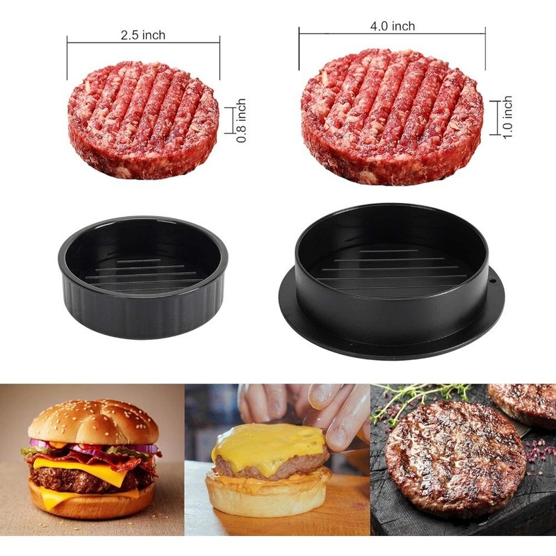 Hamburger Patty Maker Press Non Stick 3 in 1 Slider Stuffed Burger Mold Kitchen gallery