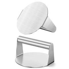 5.5 Inch Smash Burger Press, Stainless Steel Round Smasher for Flat Top Gridd…