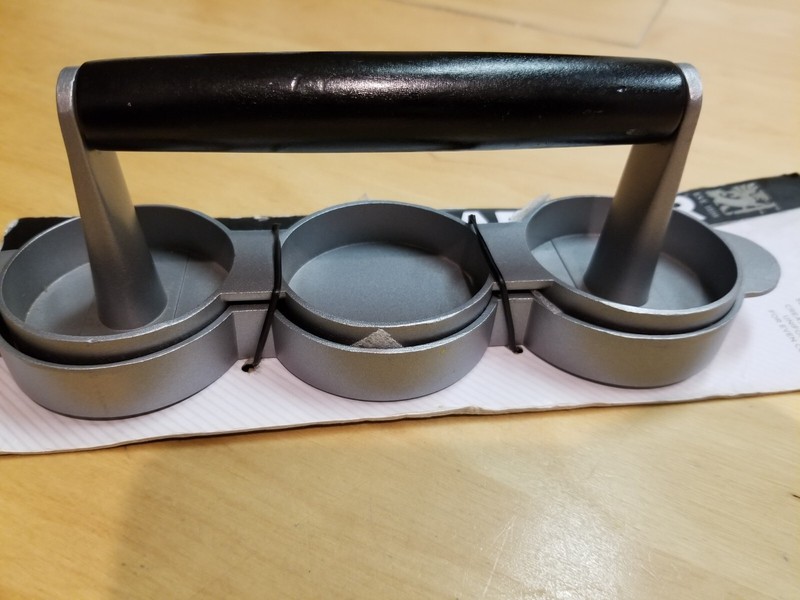 Sabatier Slider Press, 3 X 3oz Slider Size Burgers, Hamburgers, New, Ships Free gallery