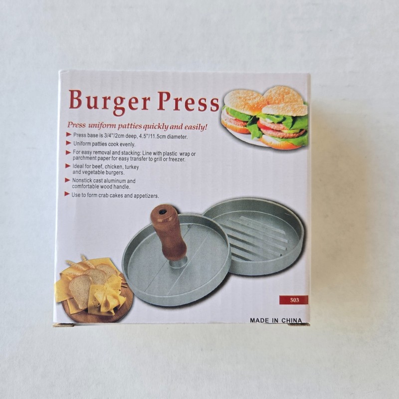 Burger Press Non-Stick Burger Patty Maker Aluminum Hamburger Press Mold Homemade gallery