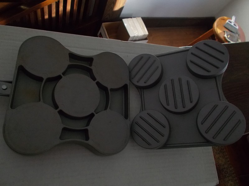 5 Mold NonStick Aluminum Burger Mini Slider Press Hamburger Patty Meat Shape Pan gallery