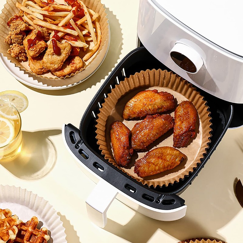 Air Fryer Disposable Paper Liner,Disposable Pads, 6.3 inches gallery