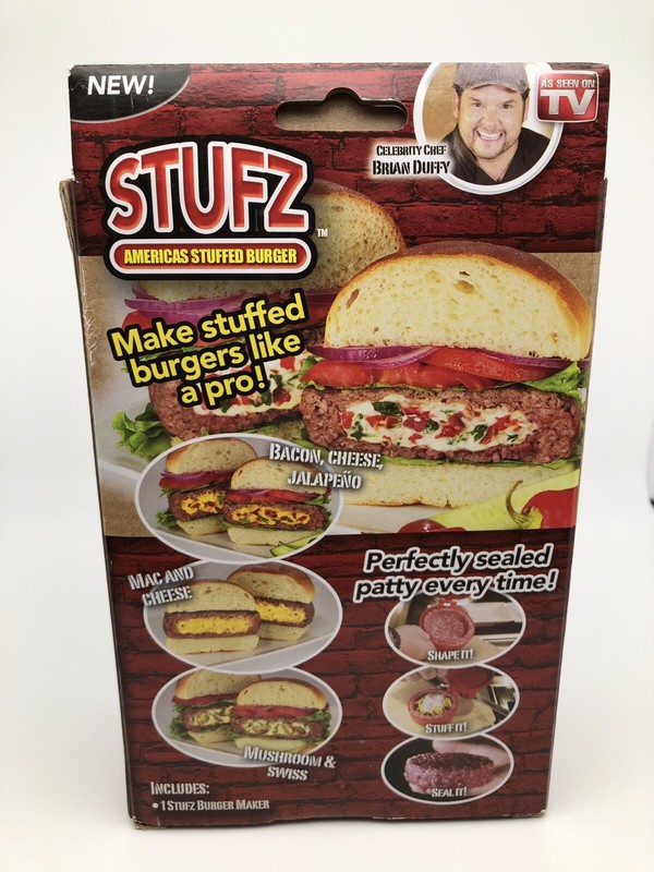 STUFZ Americas Stuffed Burger As Seen On TV Make Burgers Like A Pro! Brand New gallery