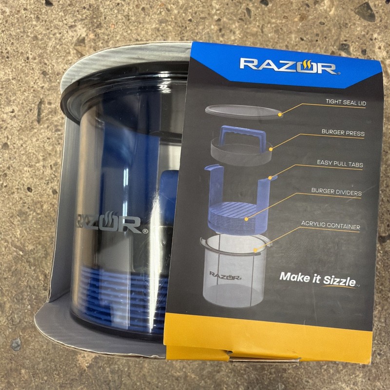 Razor Burger Press Caddy 12-Piece Prep & Store Burger Patties W/ Easy Pull Tabs gallery