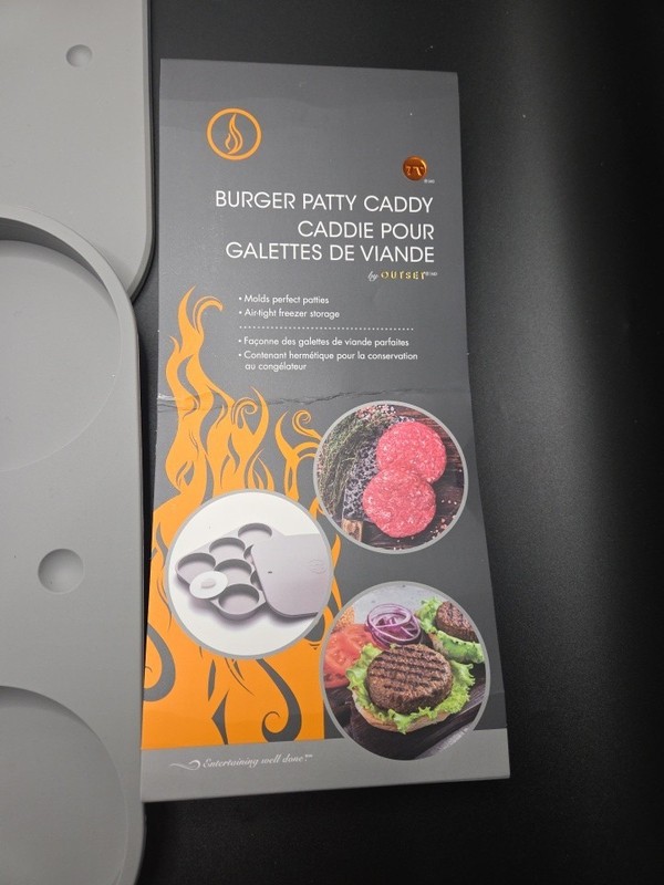 Prepology Set of 8 Silicone Burger Molds Burger Patty Caddy Pour Galettes gallery