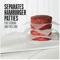 Hamburger Patty Paper, Durable Wax, 5.5″ Squares, 1000 Count