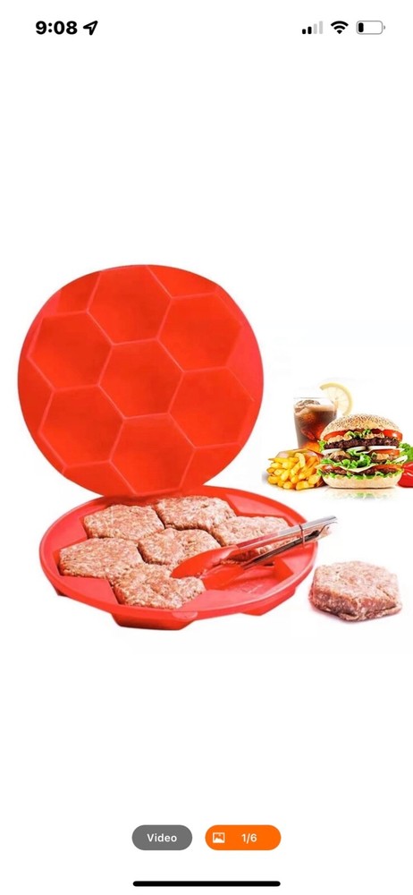 Burger Mold / Press silicone 7 in 1