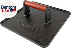 XL Cast Iron Grill Press, 10″ X 10″ Heavy-Duty Nonstick Smash Burger Steak Press