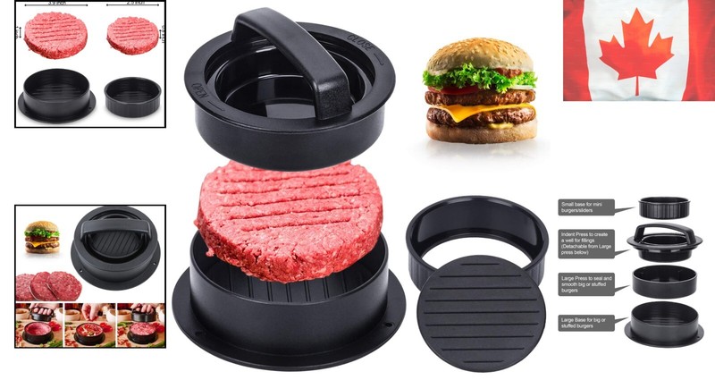 Multi-Functional Hamburger Patty Maker - Create Stuffed Burgers & Sliders Easily gallery