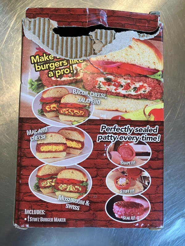 New Stufz Stuffed Burger Press - Perfect Hamburger Patty Maker - As Seen On TV gallery