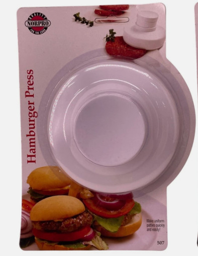 Norpro 4.5-Inch Hamburger Press, White gallery