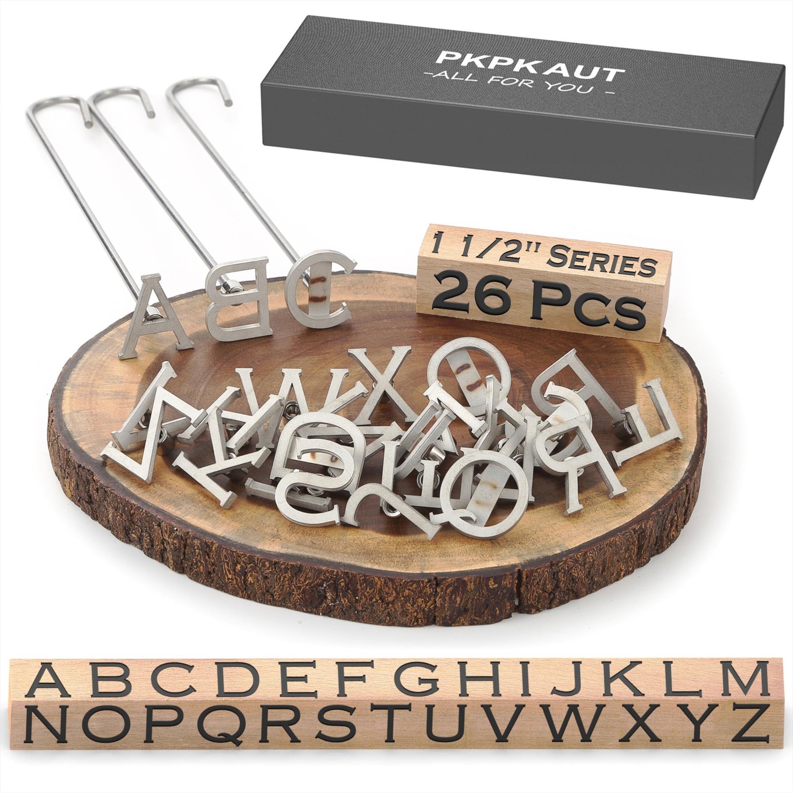 26Pcs Mini 1 1/2" Branding Irons, Alphabet Custom Wood Branding Iron Personal... gallery