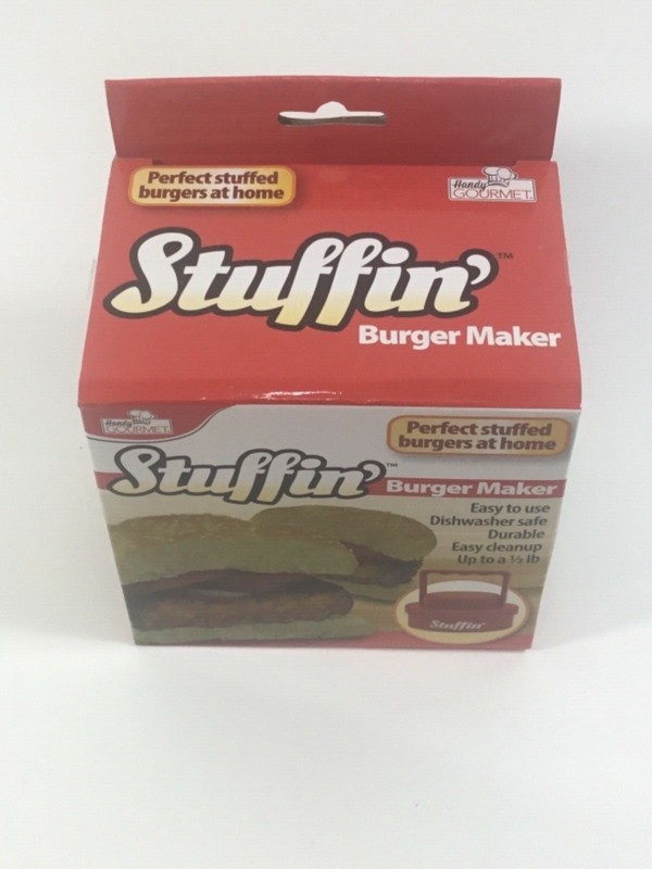 Stuffin’ Easy Use Burger Maker Fill Up to 1/2 lb Burger Durable Easy Cleaning gallery